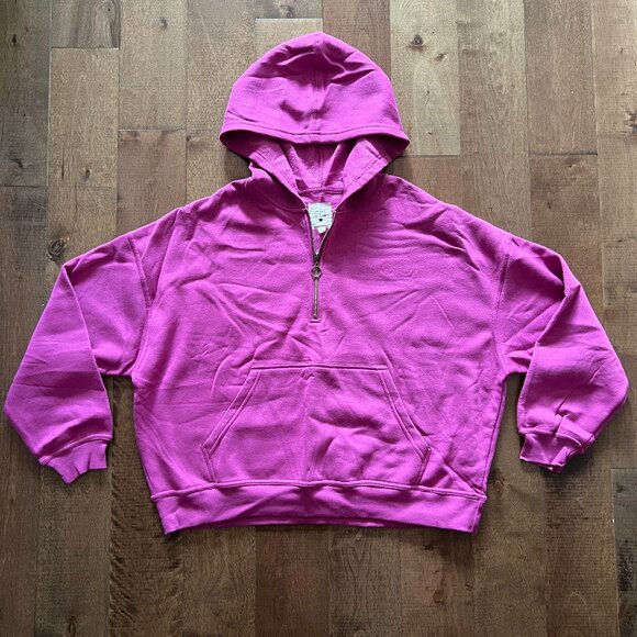 Social Scene Women's Dark Purple/Pink Pullover Hoodie Sweatshirt, Size M - NEW - Picture 9 of 11